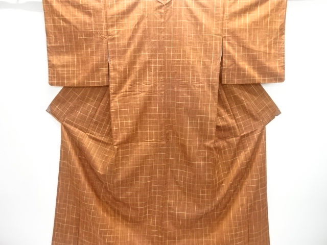 JAPANESE KIMONO / TSUMUGI / SASHIKO PATTERN 
